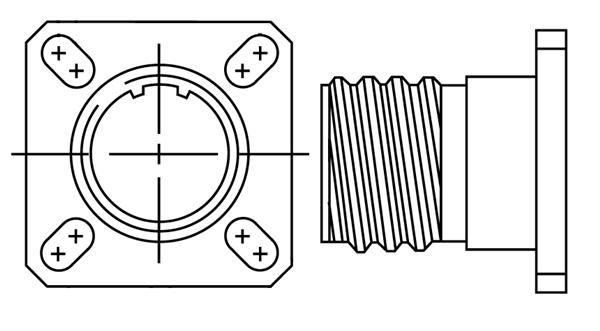 D38999/22CW electronic component of Glenair